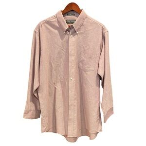 David Taylor Dress Shirt Men's 18 34/35 Long Sleeve Purple Chest Pocket‎